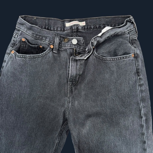 Black Levi’s Low Pro Straight Jeans - Picture 8 of 16